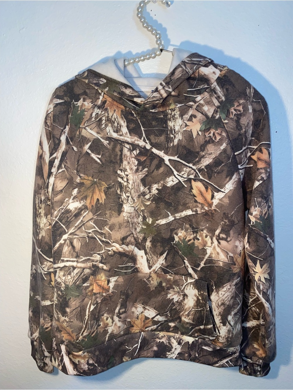 Blue Riot Women’s Size XS Brown Camo Camouflage Hoodie